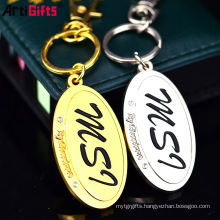 Key Chain Manufacturer No Minimum Custom Metal Plated Gold Silver Pill Keychain